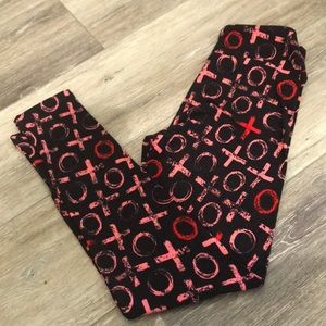 Lularoe tween leggings new never worn xo valentine